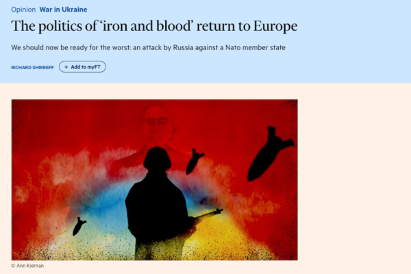 The politics of ‘iron and blood’ return to Europe